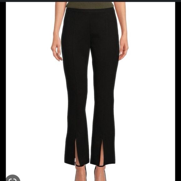 Lucy Paris Women's Kari Slit Cuff Stretch Pants PA8907-1 Black - Picture 1 of 4